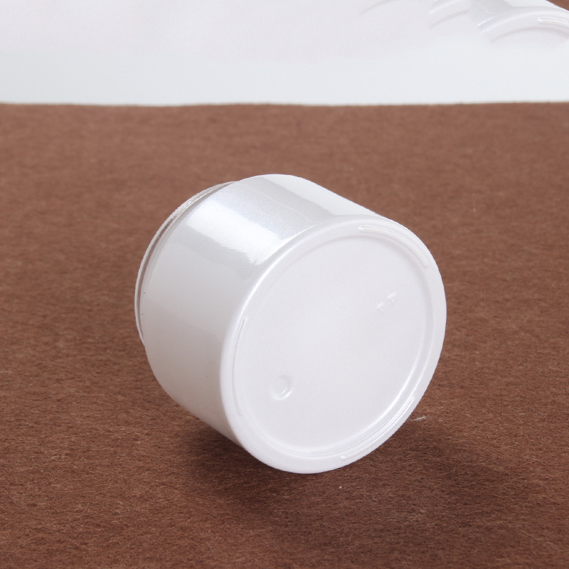 30g pearl white cosmetic glass jar skin cream eye cream mask container with white plastic lid