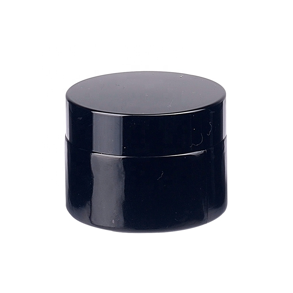 30g personal care hand cream jars 30 ml black glass cosmetic jar empty 1 oz glass jar