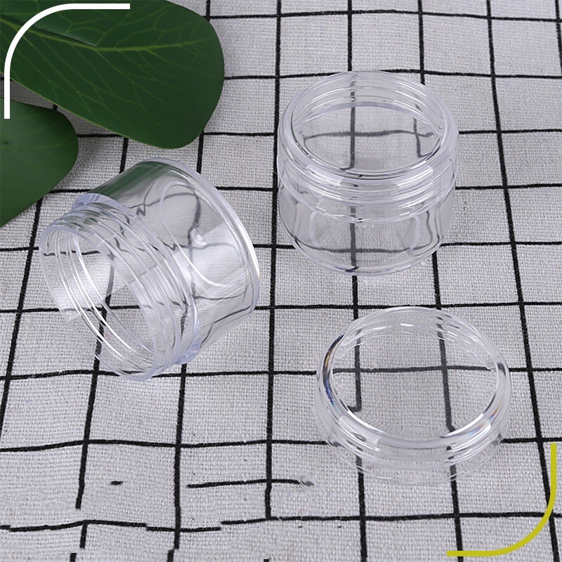 30g plastic round transparent facial cream jar, 1OZ cosmetic container
