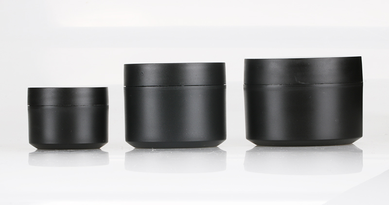 30g pp matte black cosmetic jar professional nail uv gel container cheap empty jar for nail polish