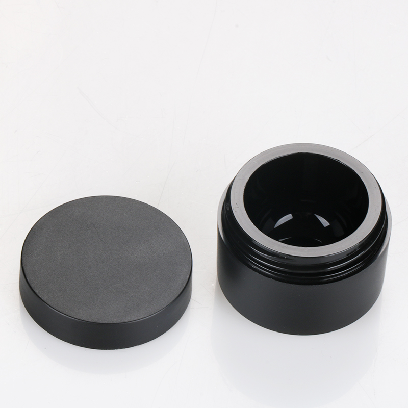 30g pp matte black cosmetic jar professional nail uv gel container cheap empty jar for nail polish