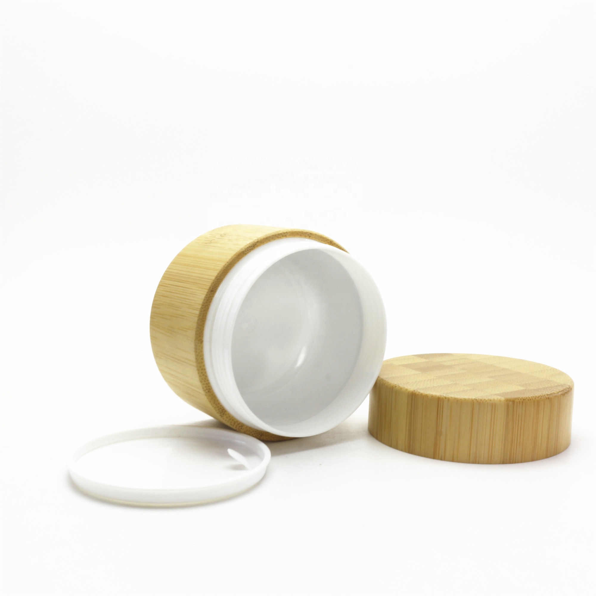 30g real bamboo jars with bamboo caps in stock BL-180K