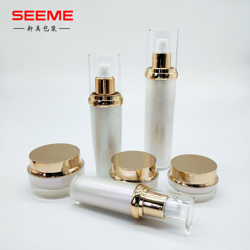 30g round little cap plastic cosmetic cream jar acrylic cream bottle skincare packaging
