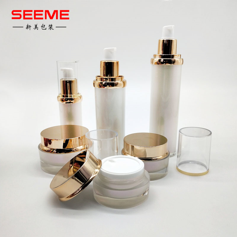30g round little cap plastic cosmetic cream jar acrylic cream bottle skincare packaging