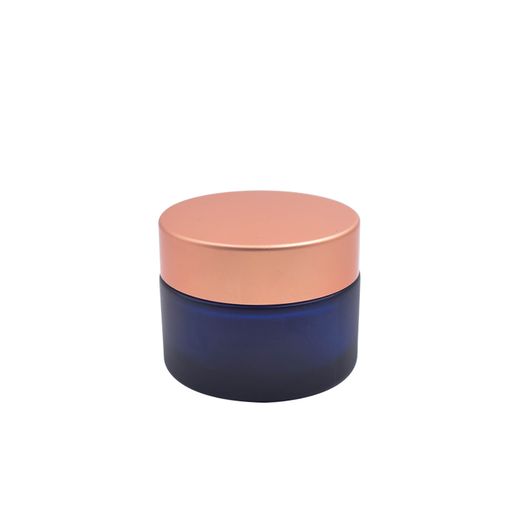 30g skincare cream jar glass 30ml cosmetic jar rose gold lid