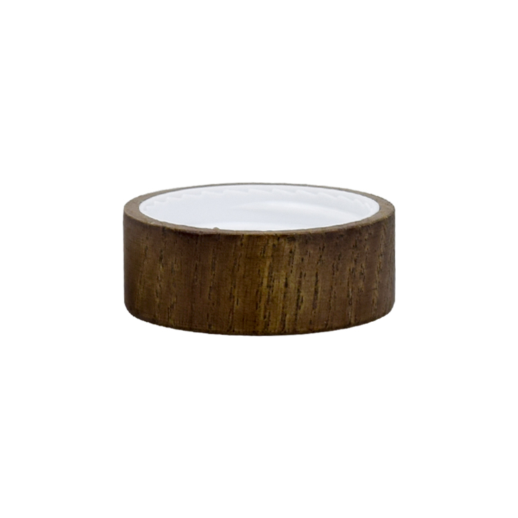 30g slant shoulder white glass cosmetic jar cosmetic package bamboo lid cosmetic jar