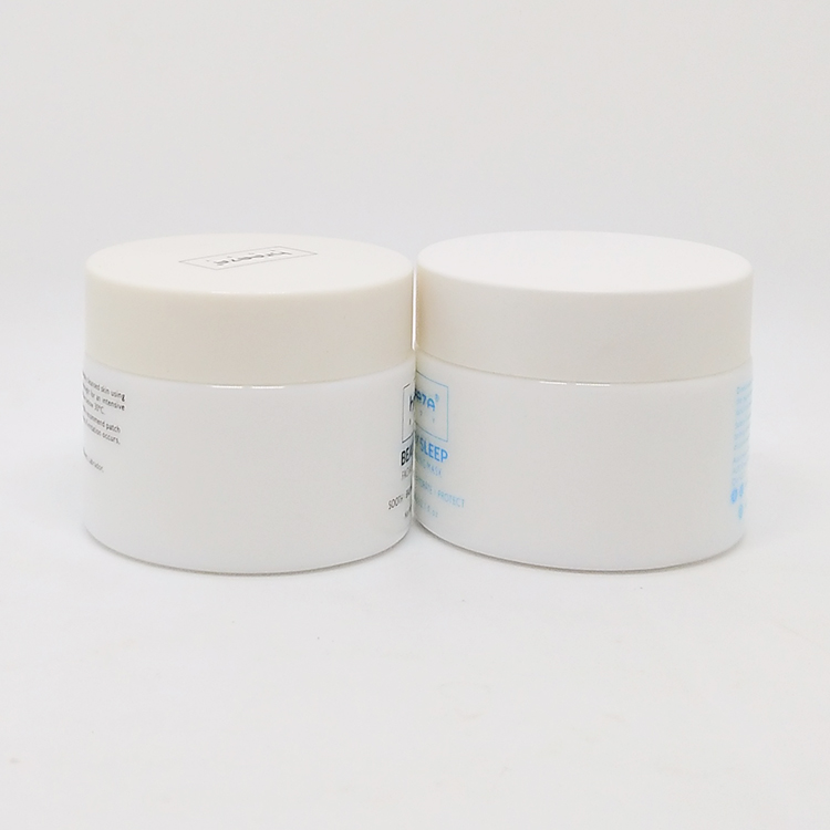 30g yellow frosted ceramic empty jar 1oz porcelain cream jars