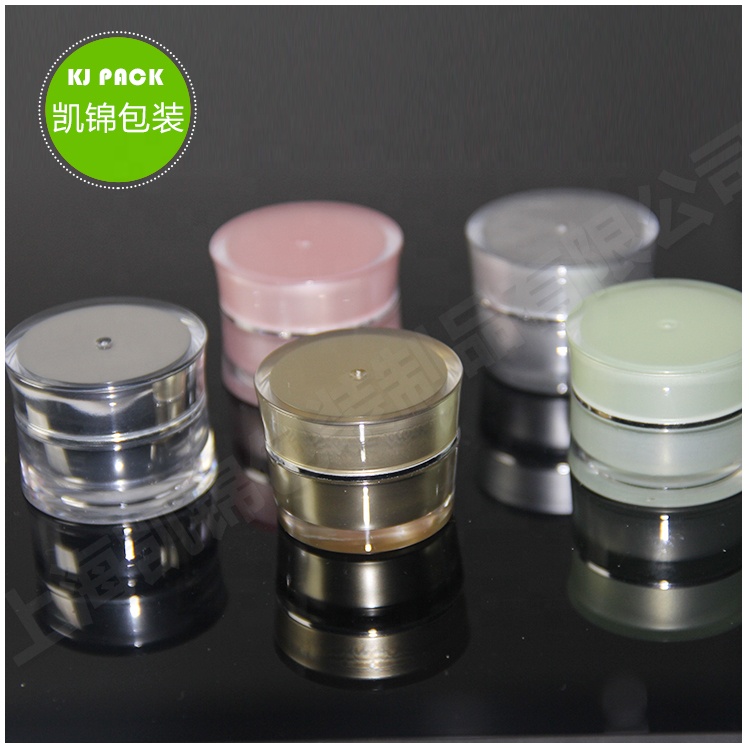 30g50g100g China cheap wholesale gold acrylic cream jar cosmetic eye cream jar in stock