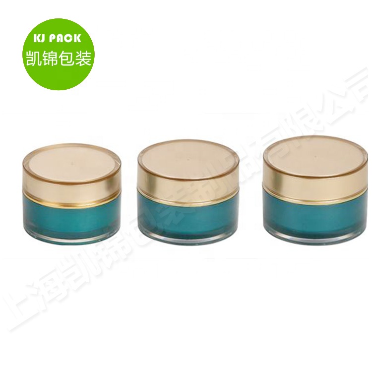 30g50g100g China cheap wholesale gold acrylic cream jar cosmetic eye cream jar in stock