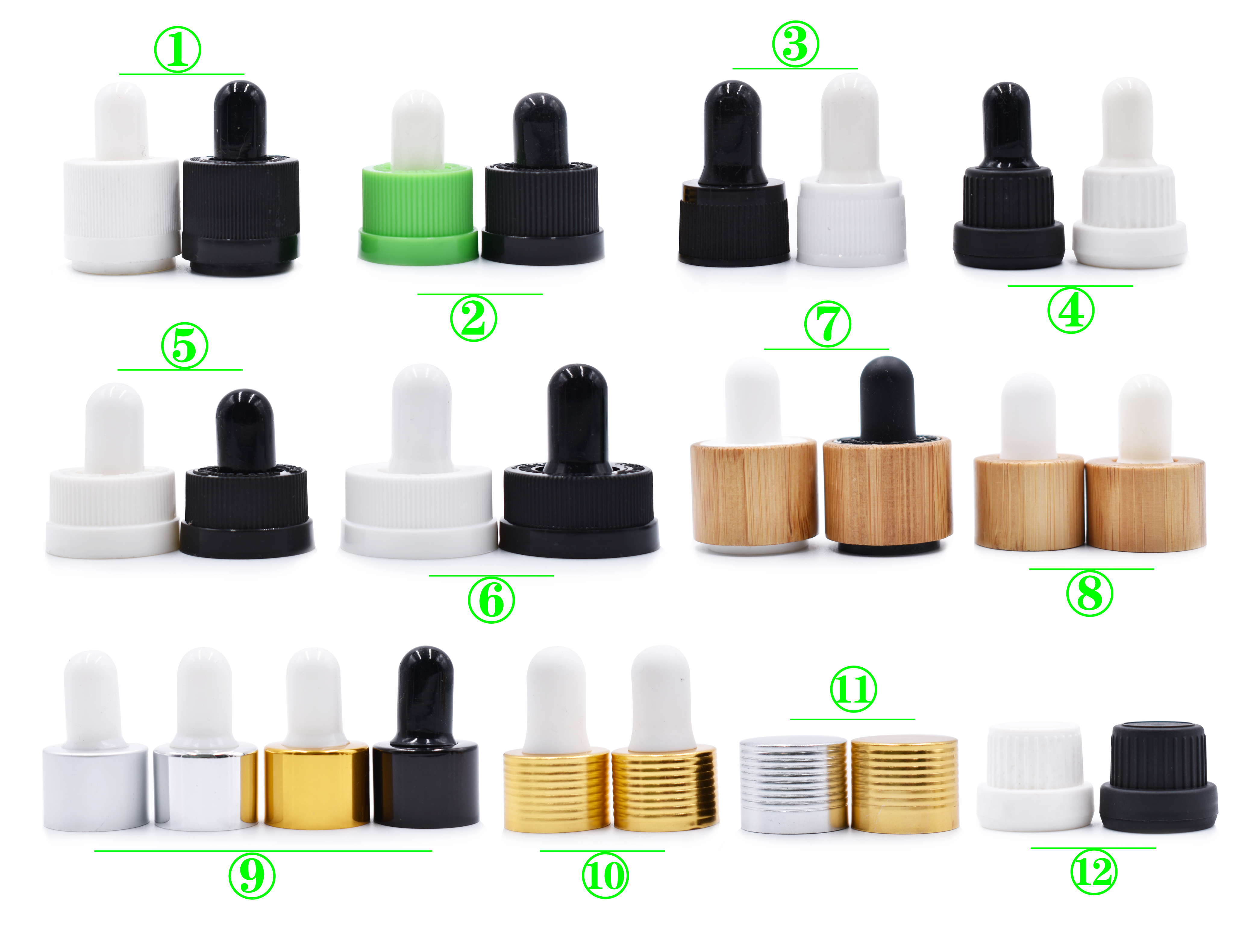 30ml 1 oz matte black white clear red Rectangular frosted glass dropper bottle with bamboo dropper cap