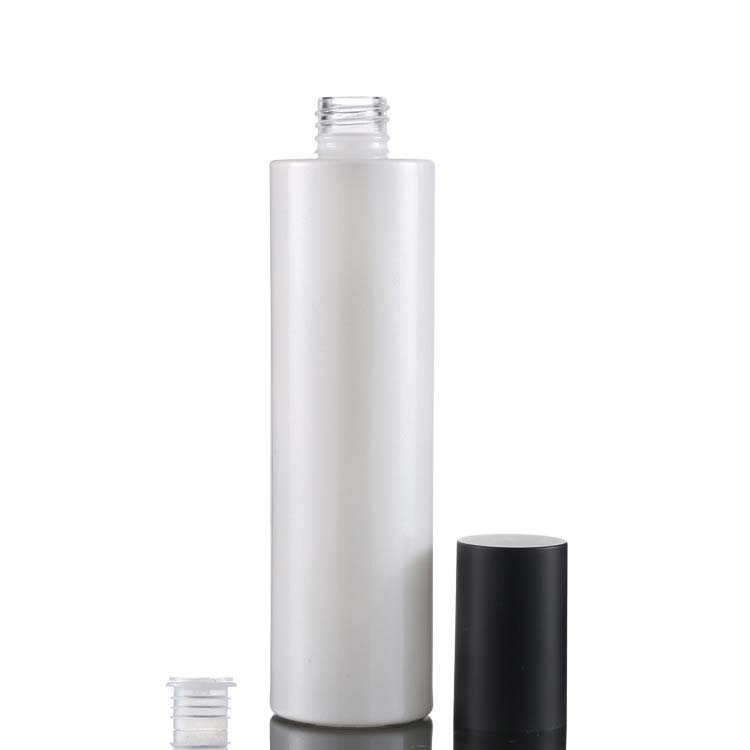 30ml 100ml 120ml pearl white glass cosmetic bottle and jar for cosmetic packaging