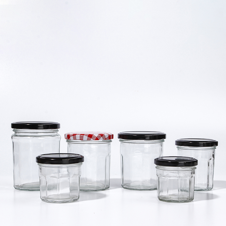 30ml 100ml 150ml 200ml 250ml 380ml Glass Jam Jar Suppliers Hexagonal Glass Jar