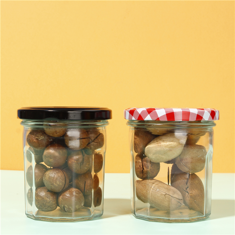30ml 100ml 150ml 380ml Glass Bottle With Screw Lid For Honey Jam Jar Unique Shape Factory Price