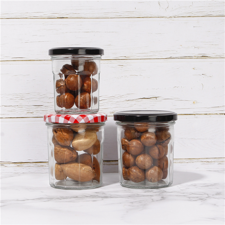 30ml 100ml 150ml 380ml Glass Bottle With Screw Lid For Honey Jam Jar Unique Shape Factory Price