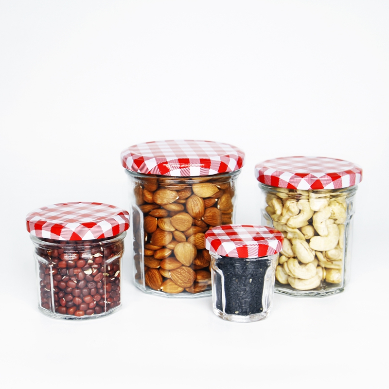 30ml 100ml 200ml 250ml Clear Storage Glass Bottle Glass Food Jam Jar