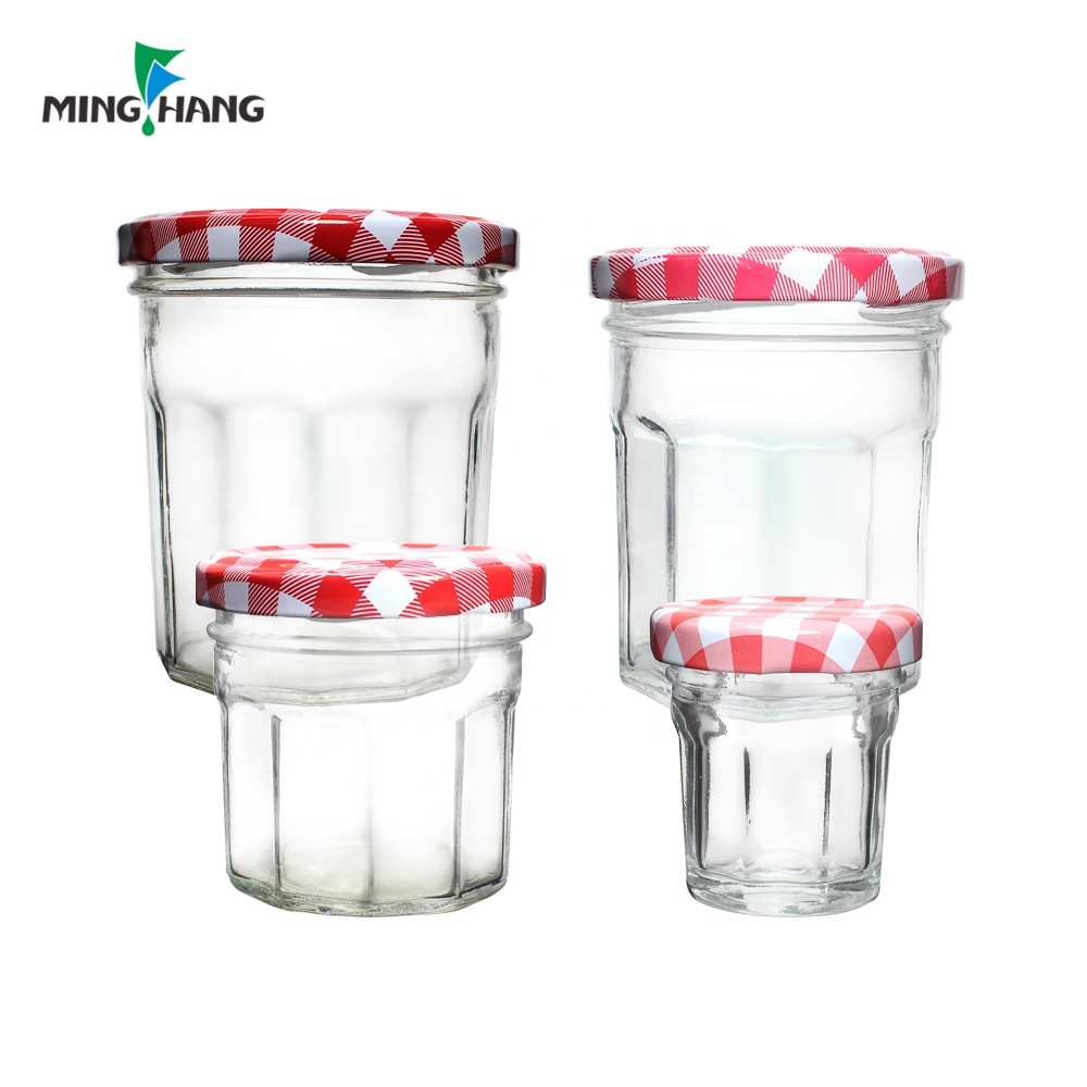 30ml 100ml 200ml 250ml Clear storage glass bottle glass food jam jar