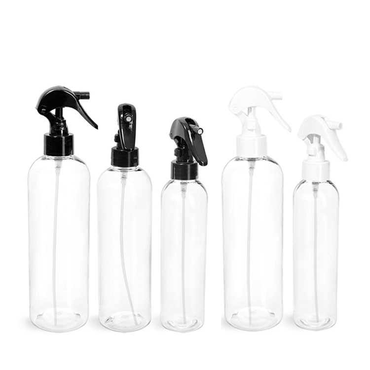 30ml 100ml 250ml 300ml 500ml Black white clear Trigger Spray Bottle PET plastic bottle with trigger pump spray cap