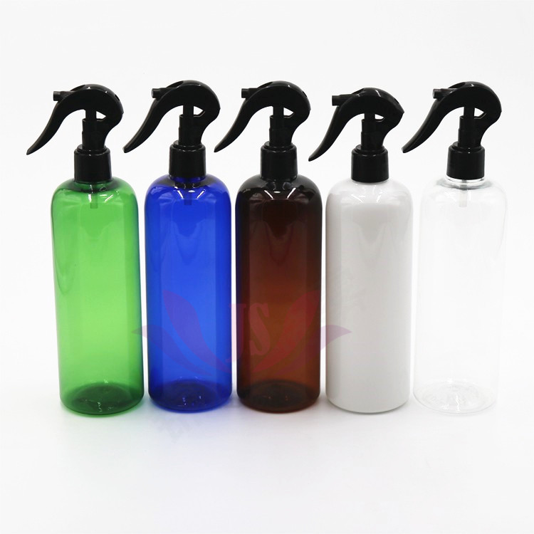 30ml 100ml 250ml 300ml 500ml Black white clear Trigger Spray Bottle PET plastic bottle with trigger pump spray cap