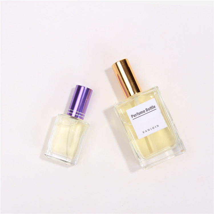 30ml 100ml Square Glass Bottle With Gold Color Cover For Perfume Essential Oil Fast Delivery