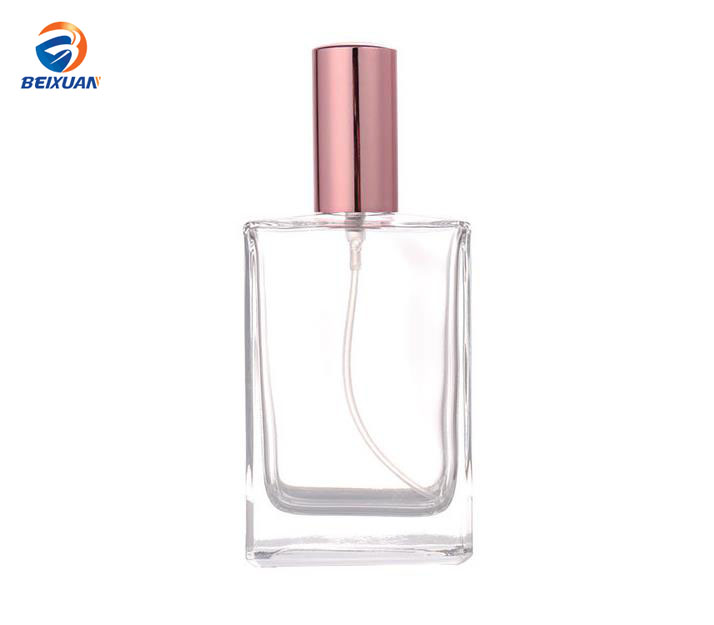 30ml 100ml cosmetic subpackage glass bottle wholesale perfume bottles with mental caps