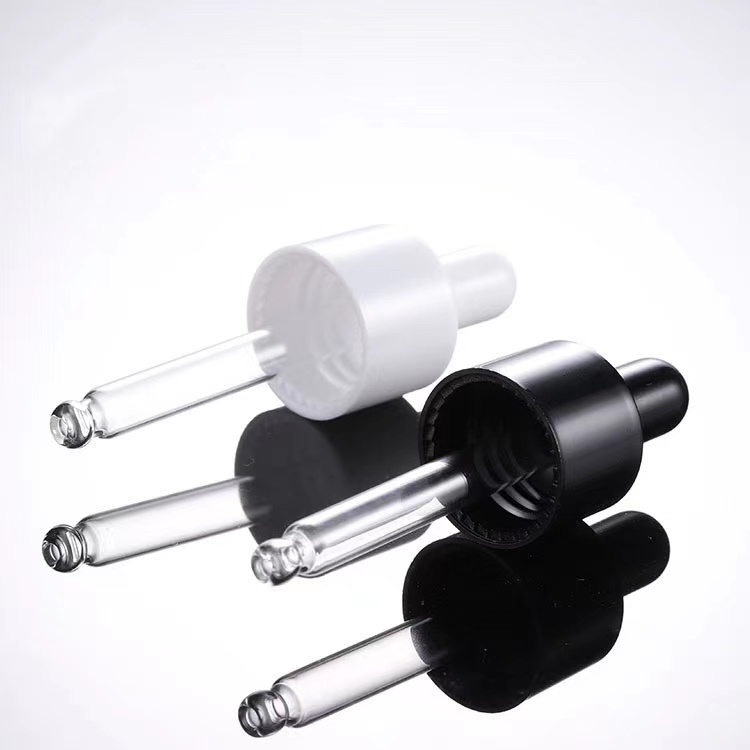 30ml 1OZ amber transparent frosted flat shoulder glass essential oil dropper bottle