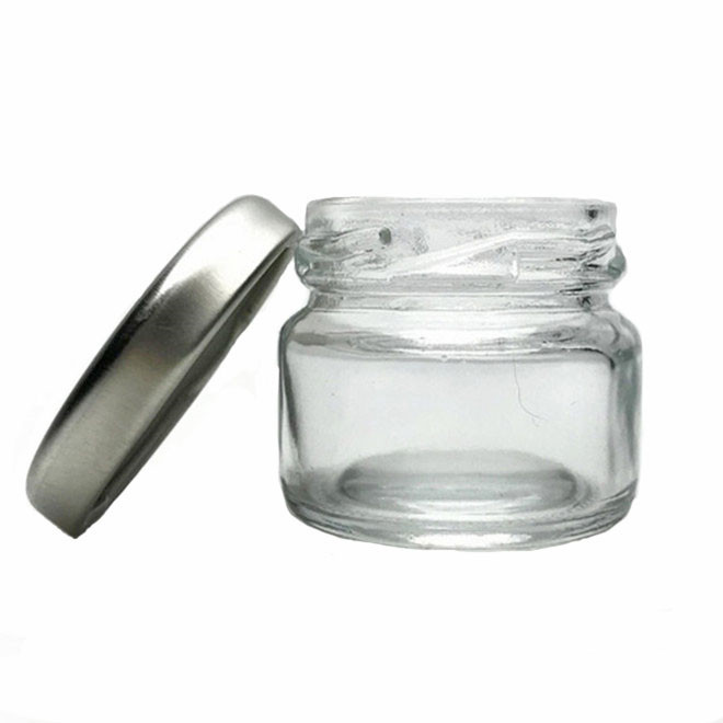 30ml 1oz 1 once round clear cheap small mini honey jam jar baby food glass jar empty