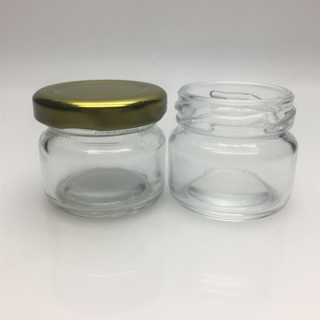 30ml 1oz 1 once round clear cheap small mini honey jam jar baby food glass jar empty