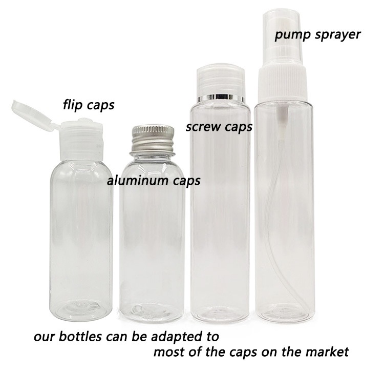30ml 1oz Empty Pet Plastic Portable Hand Sanitizer Bottle