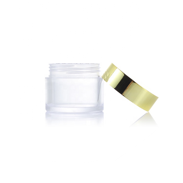 30ml 1oz Empty Pink Rose Gold Silver Nail Polish Powder Clear Jar Cream Jar Cosmetic Jars with lid