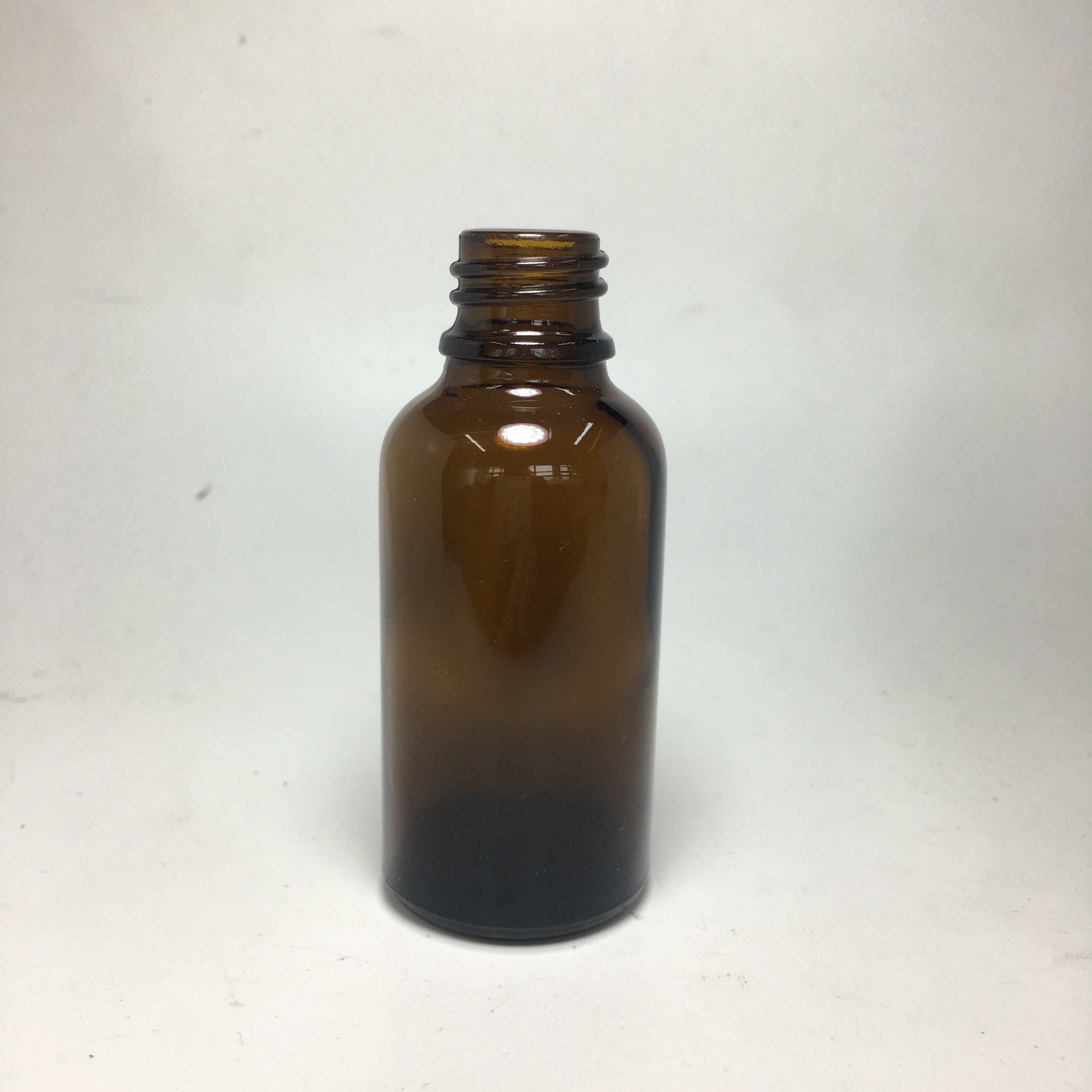 30ml 1oz amber essential oil glass bottle with child resistant and tamper evident glass dropper for cosmetic packaging
