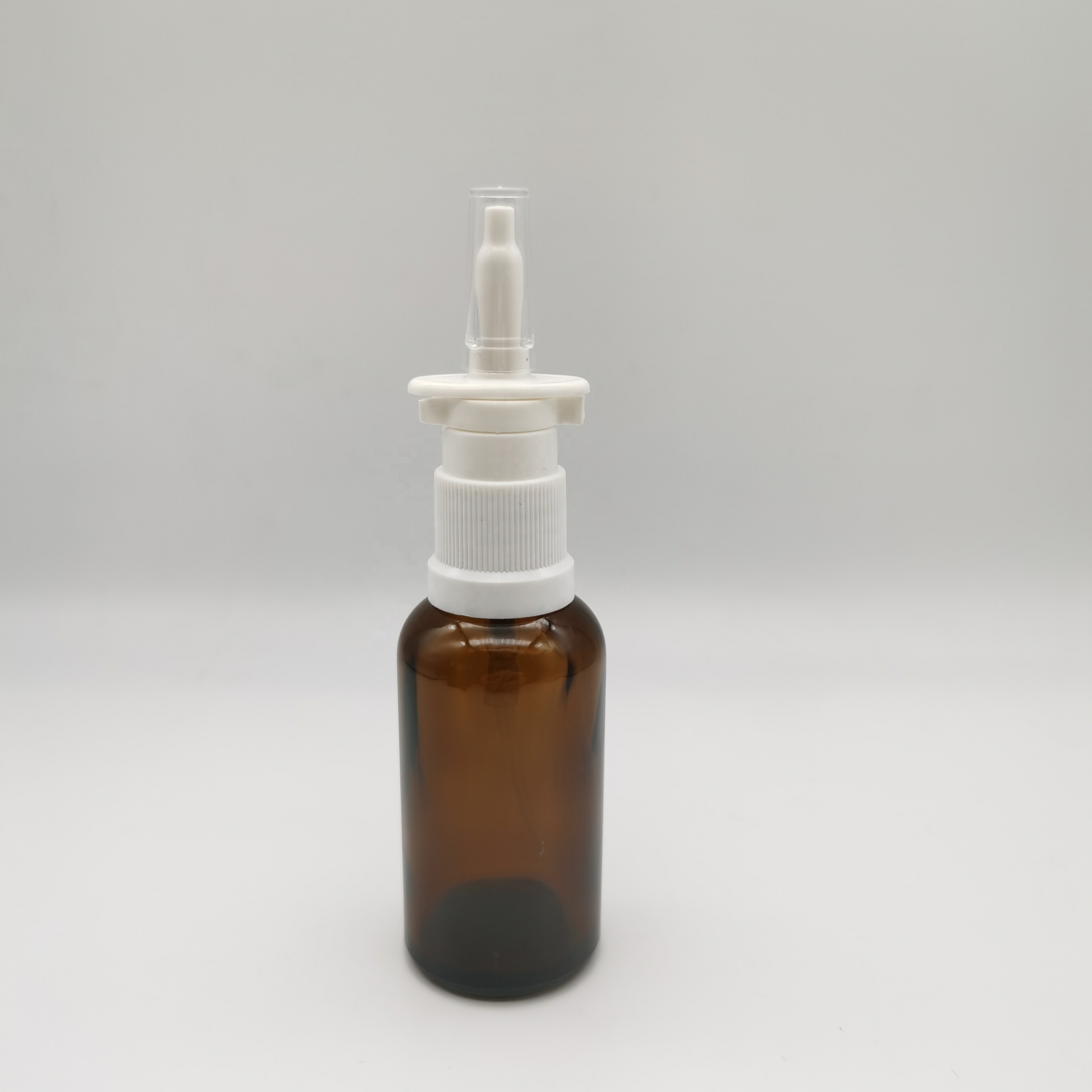 30ml 1oz amber essential oil glass bottle with nasal sprayer