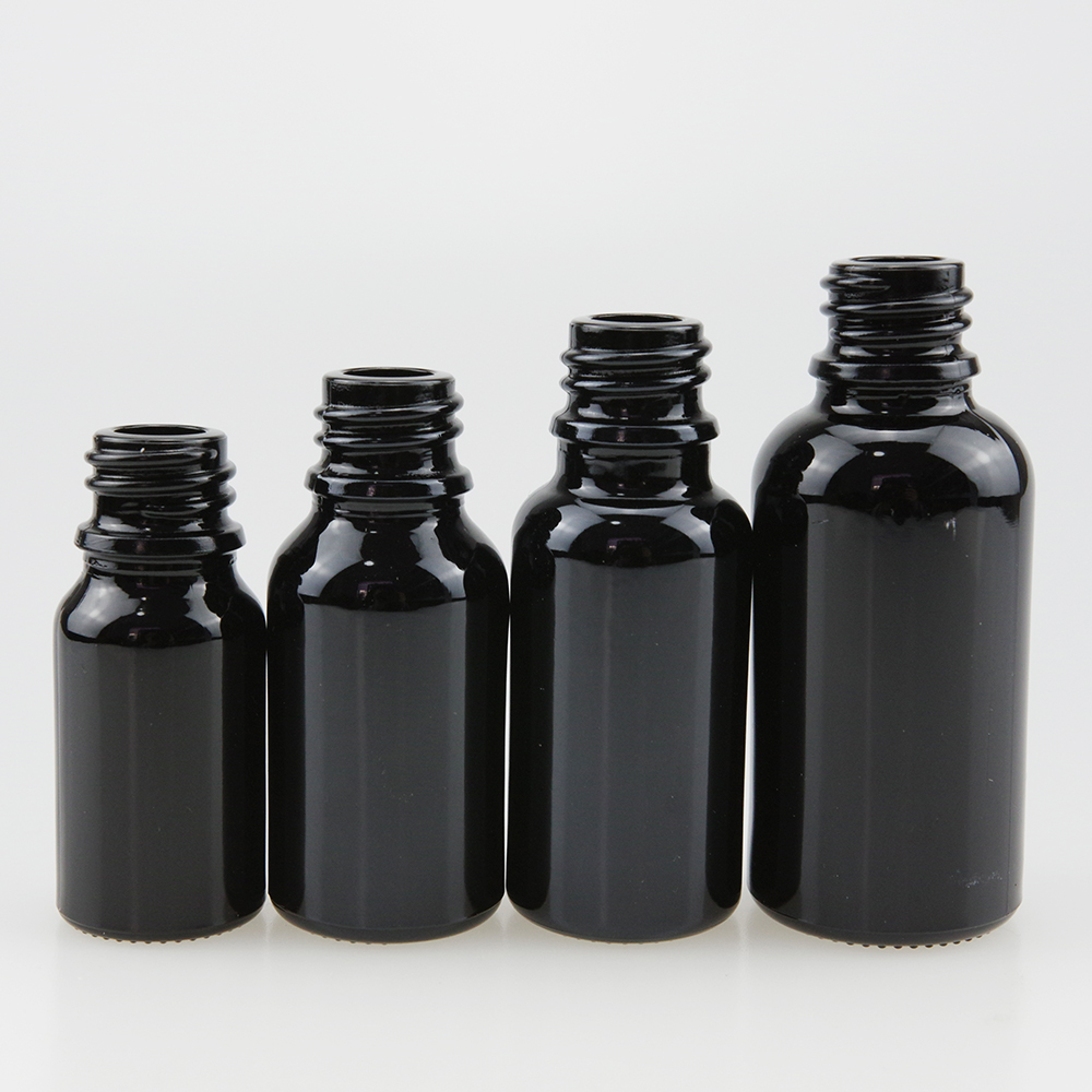30ml 1oz black Essential oil bottle glass dropper bottle