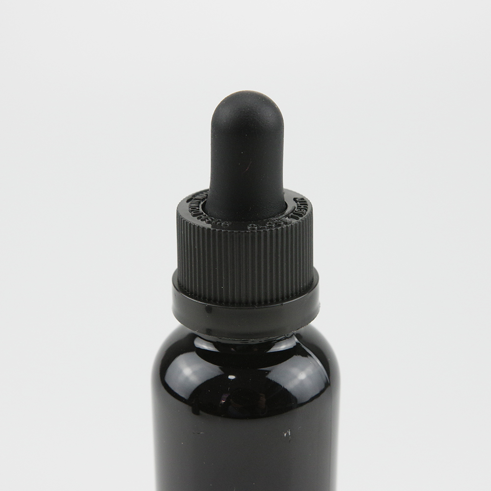 30ml 1oz black Essential oil bottle glass dropper bottle