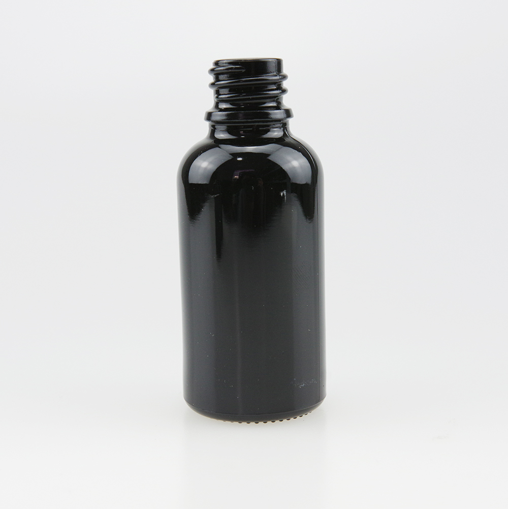 30ml 1oz black Essential oil bottle glass dropper bottle