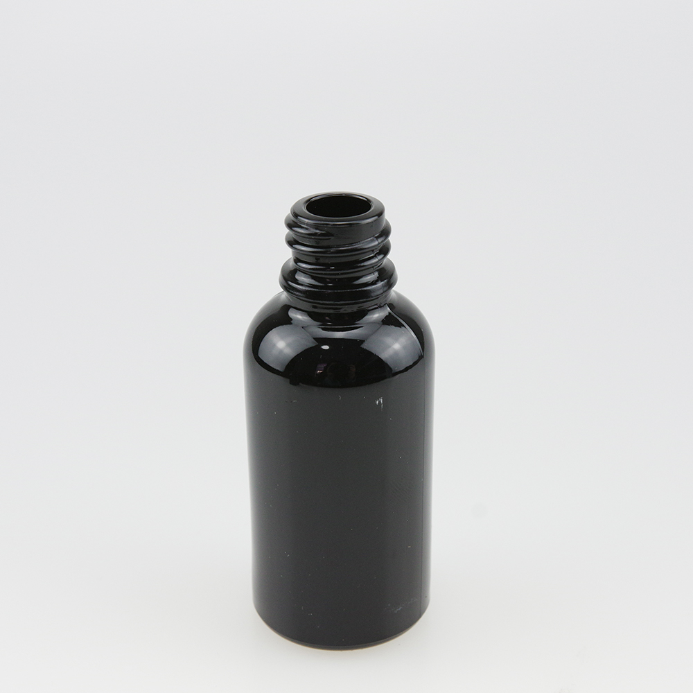 30ml 1oz black Essential oil bottle glass dropper bottle