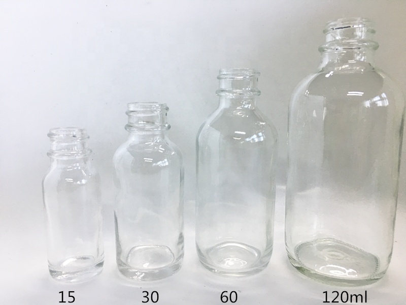 30ml 1oz clear boston glass dropper bottle for essential oil package