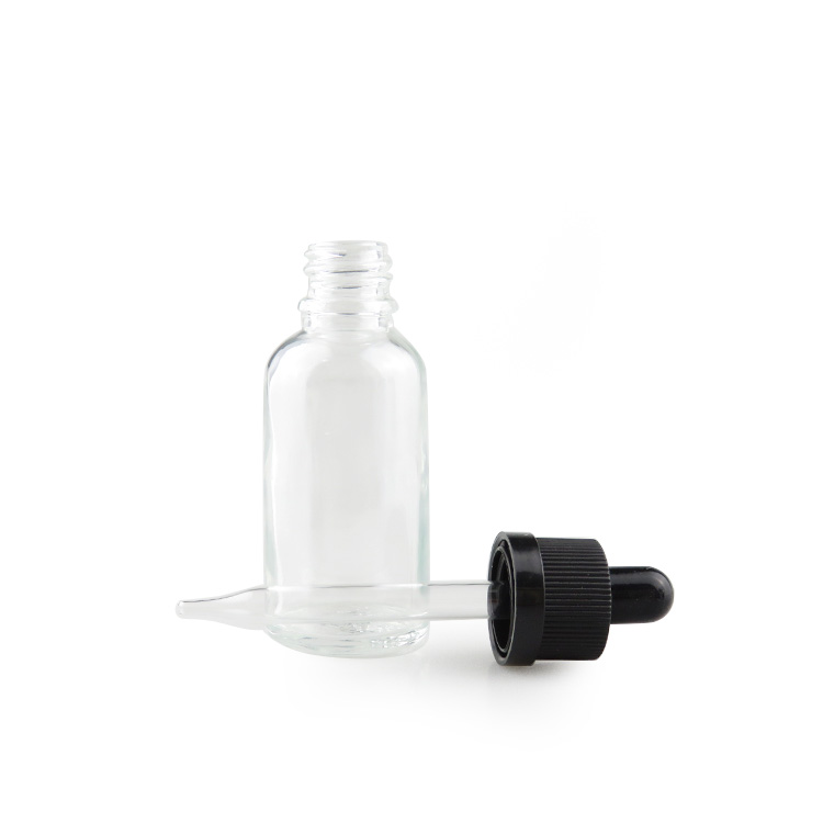 30ml 1oz clear glass e liquid ejuice dropper bottle