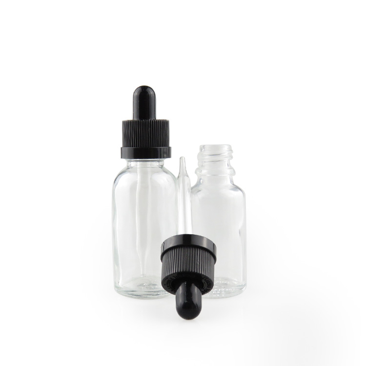 30ml 1oz clear glass e liquid ejuice dropper bottle