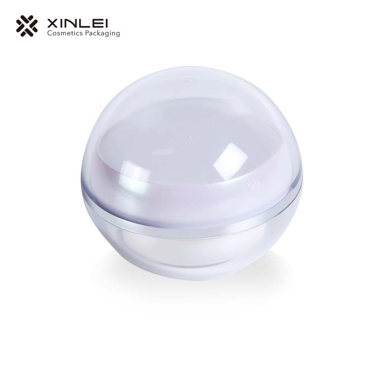 30ml 1oz custom skin care cream plastic small ball acrylic cosmetic jar