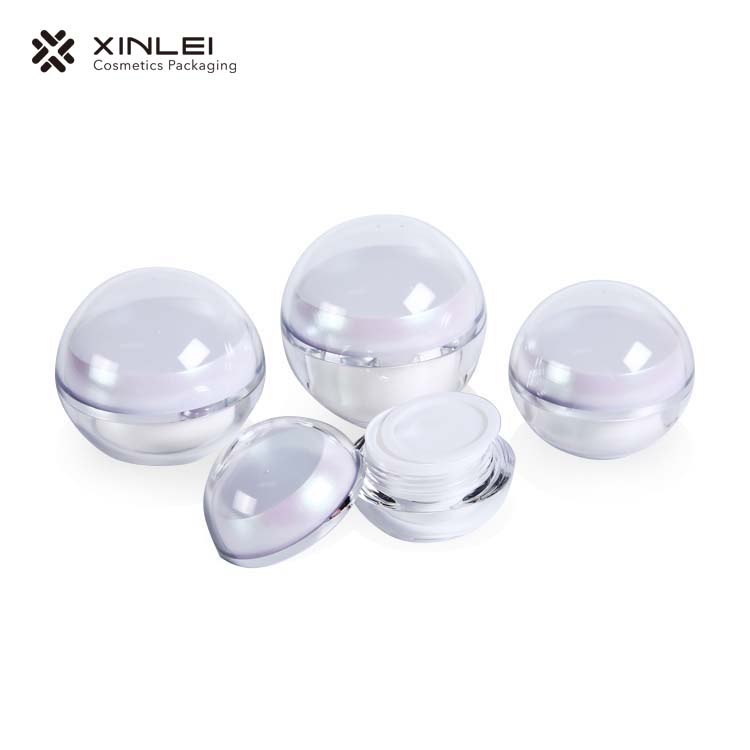 30ml 1oz custom skin care cream plastic small ball acrylic cosmetic jar