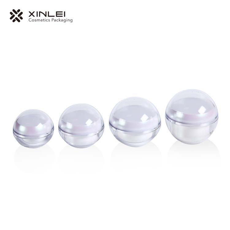 30ml 1oz custom skin care cream plastic small ball acrylic cosmetic jar