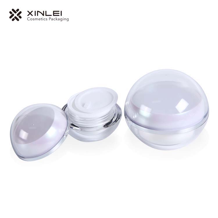 30ml 1oz custom skin care cream plastic small ball acrylic cosmetic jar