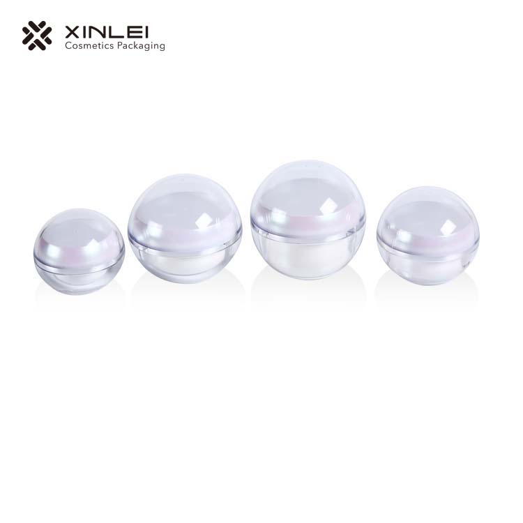 30ml 1oz custom skin care cream plastic small ball acrylic cosmetic jar