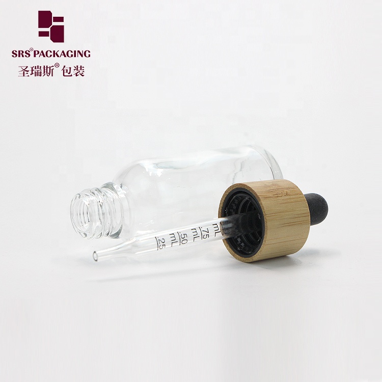 30ml 1oz essence bottle with dropper clear amber stock product for wholesale