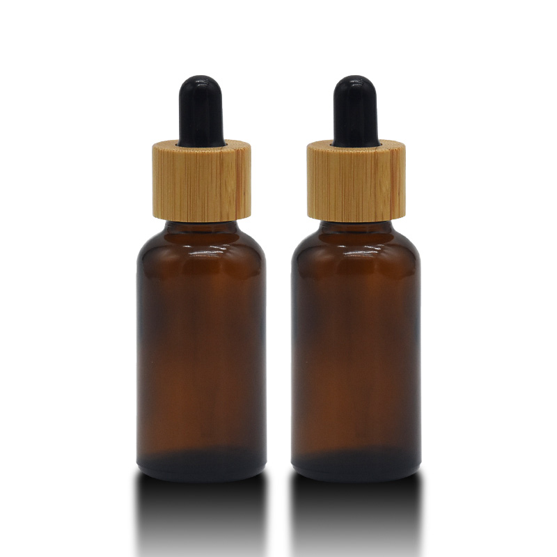 30ml 1oz face serum bottle e liquid bottles/ vape eliquid bottles 10ml glass dropper bottle/essential oil bottle bamboo lid