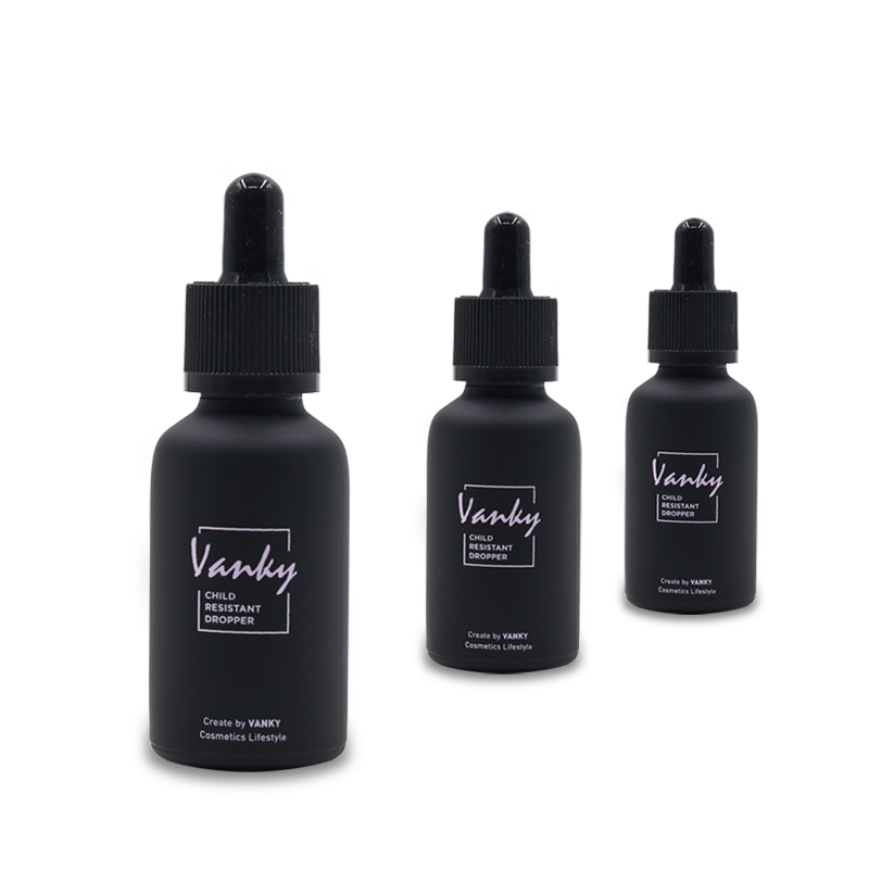 30ml 1oz glass dropper bottle for CBD oil with custom design