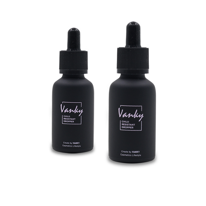 30ml 1oz glass dropper bottle for CBD oil with custom design