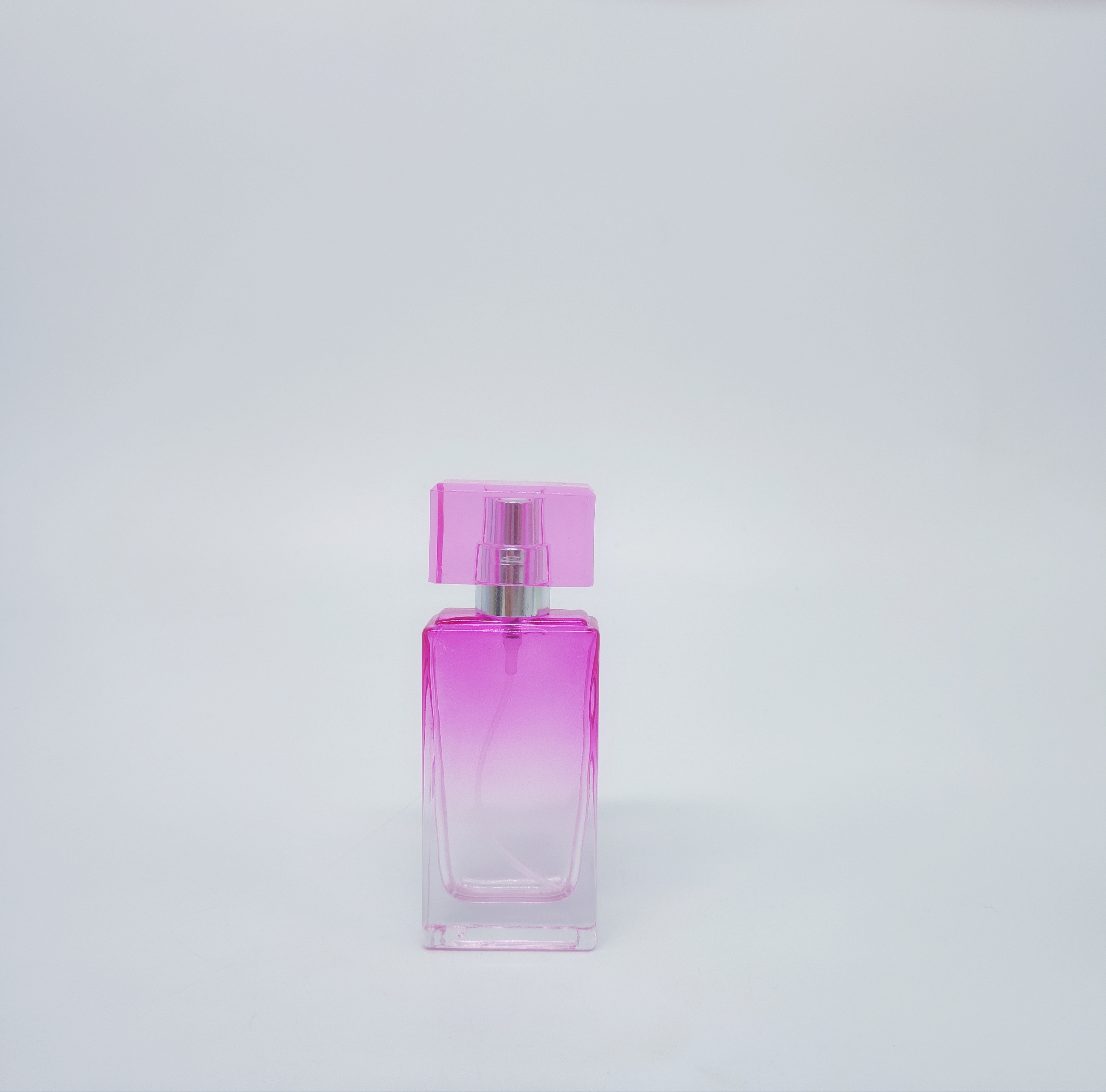 30ml 1oz luxury colored design OEM makeup filler screw sprayer glass perfume bottle