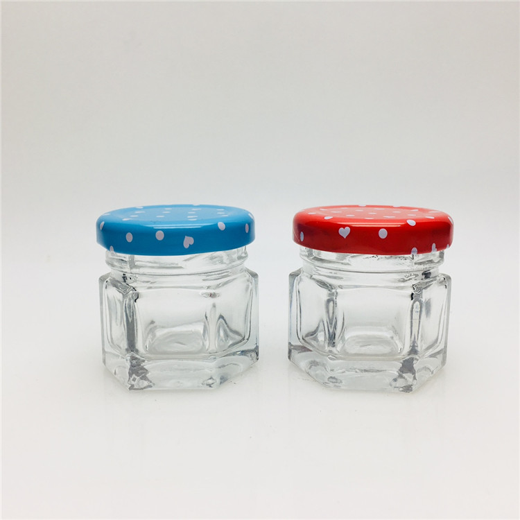30ml 1oz mini glass can glass jar for honey jam baby food cubilose lead-free glass container