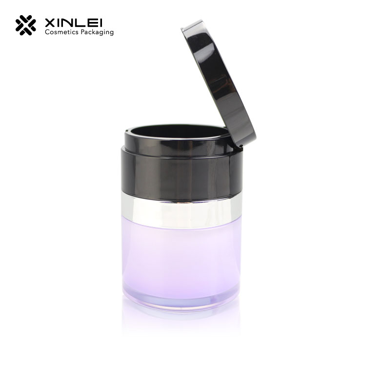 30ml 1oz  plastic vacuum bottle acrylic airless pump jar for skincare cream with mirror